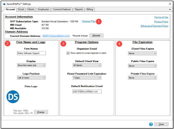 SFP Settings